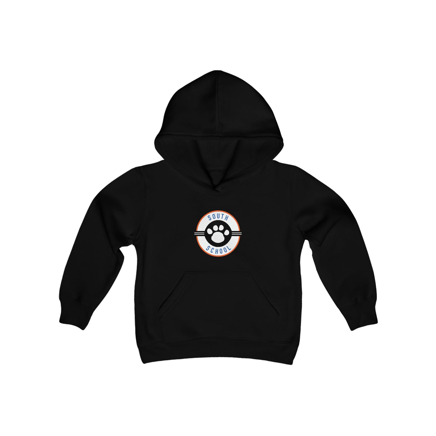 Youth Heavy Blend Hooded Sweatshirt, South Tiger Paw (Multiple Colors Available)