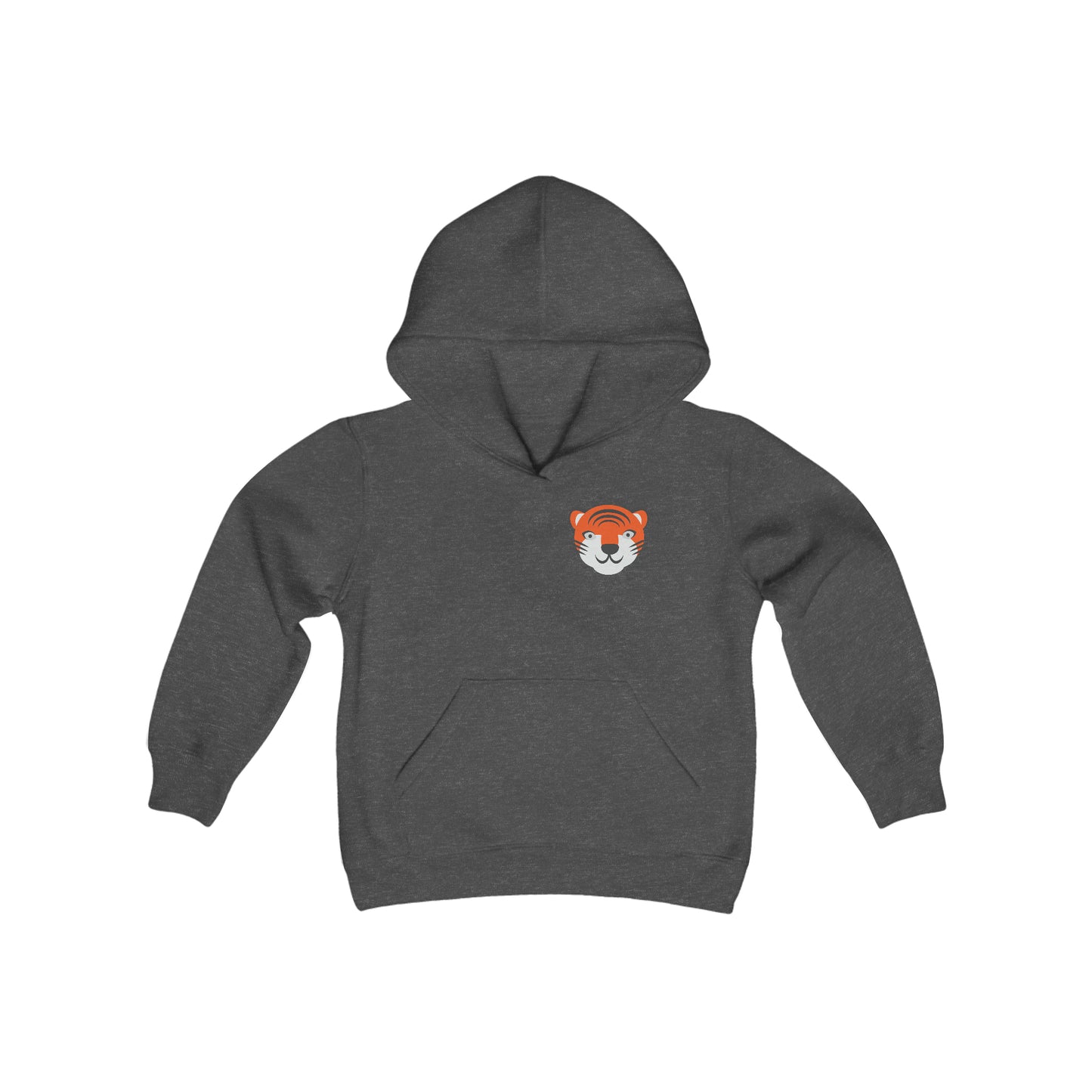Youth Heavy Blend Hooded Sweatshirt, South Tiger Face (Multiple Colors Available)