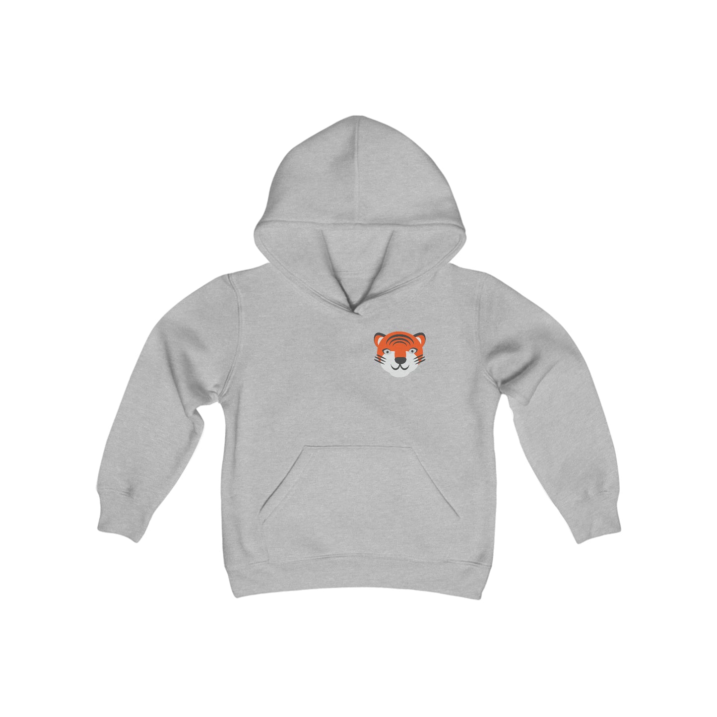 Youth Heavy Blend Hooded Sweatshirt, South Tiger Face (Multiple Colors Available)