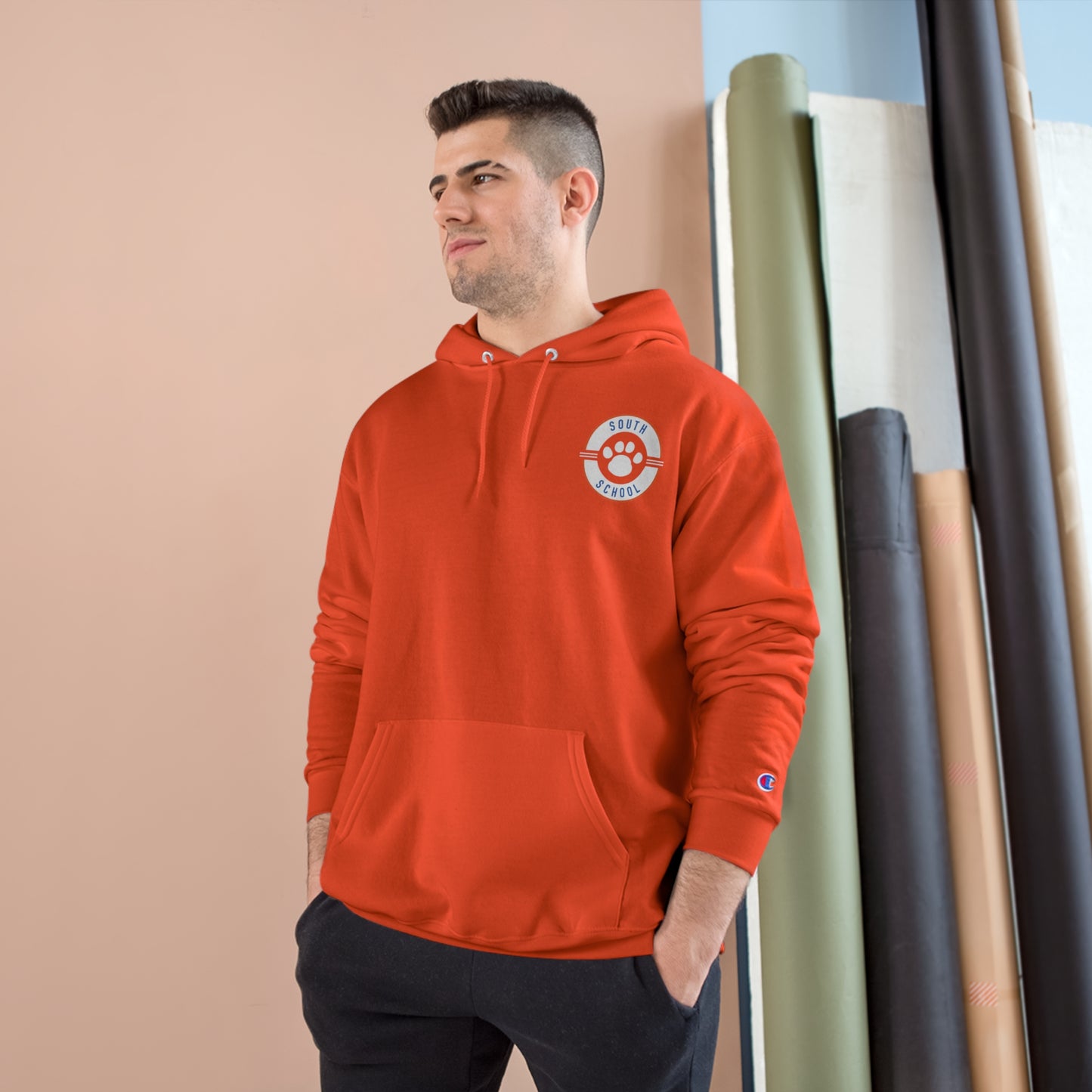 Adult Champion Hoodie, South Tiger Paw