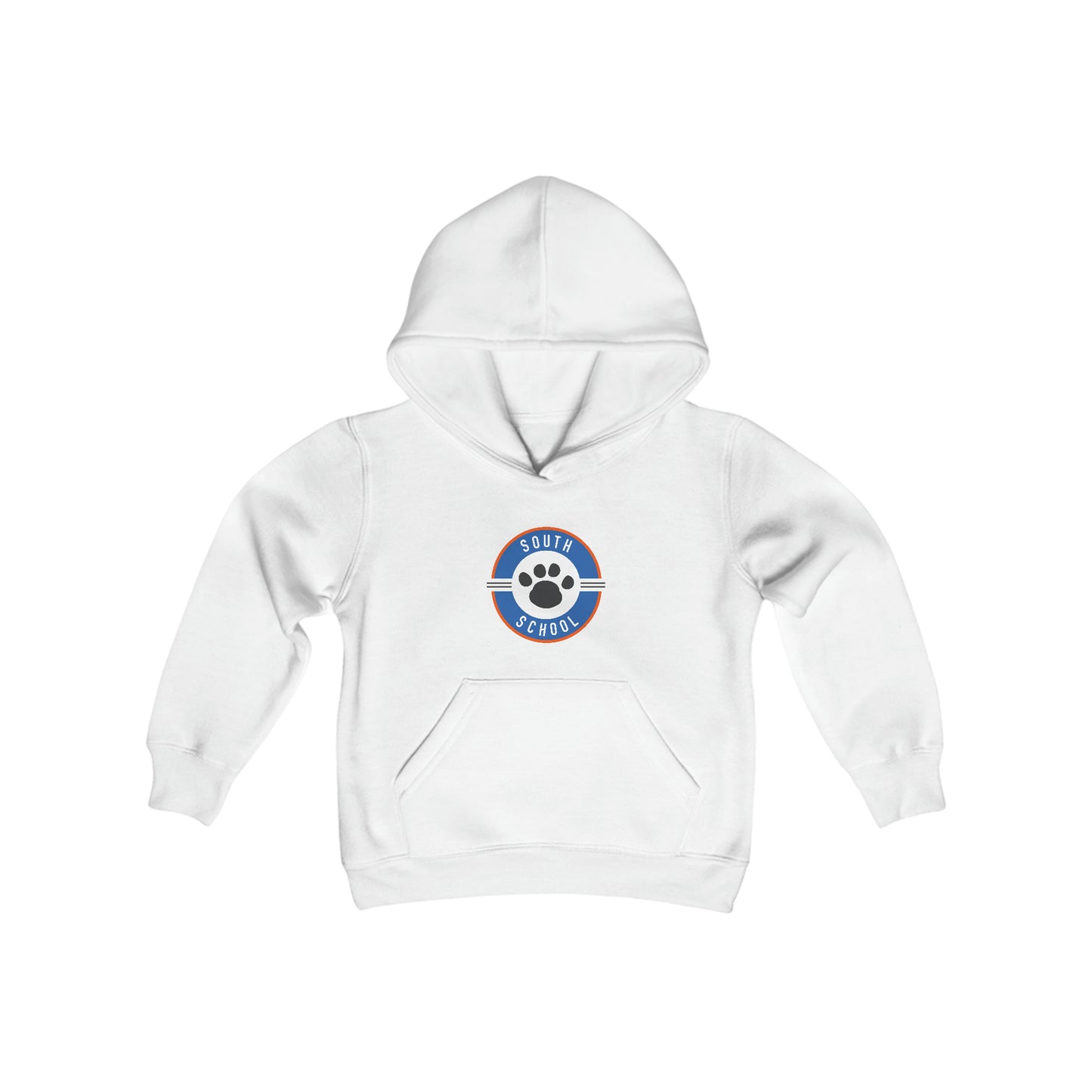 Youth Heavy Blend Hooded Sweatshirt, South Tiger Paw (Multiple Colors Available)