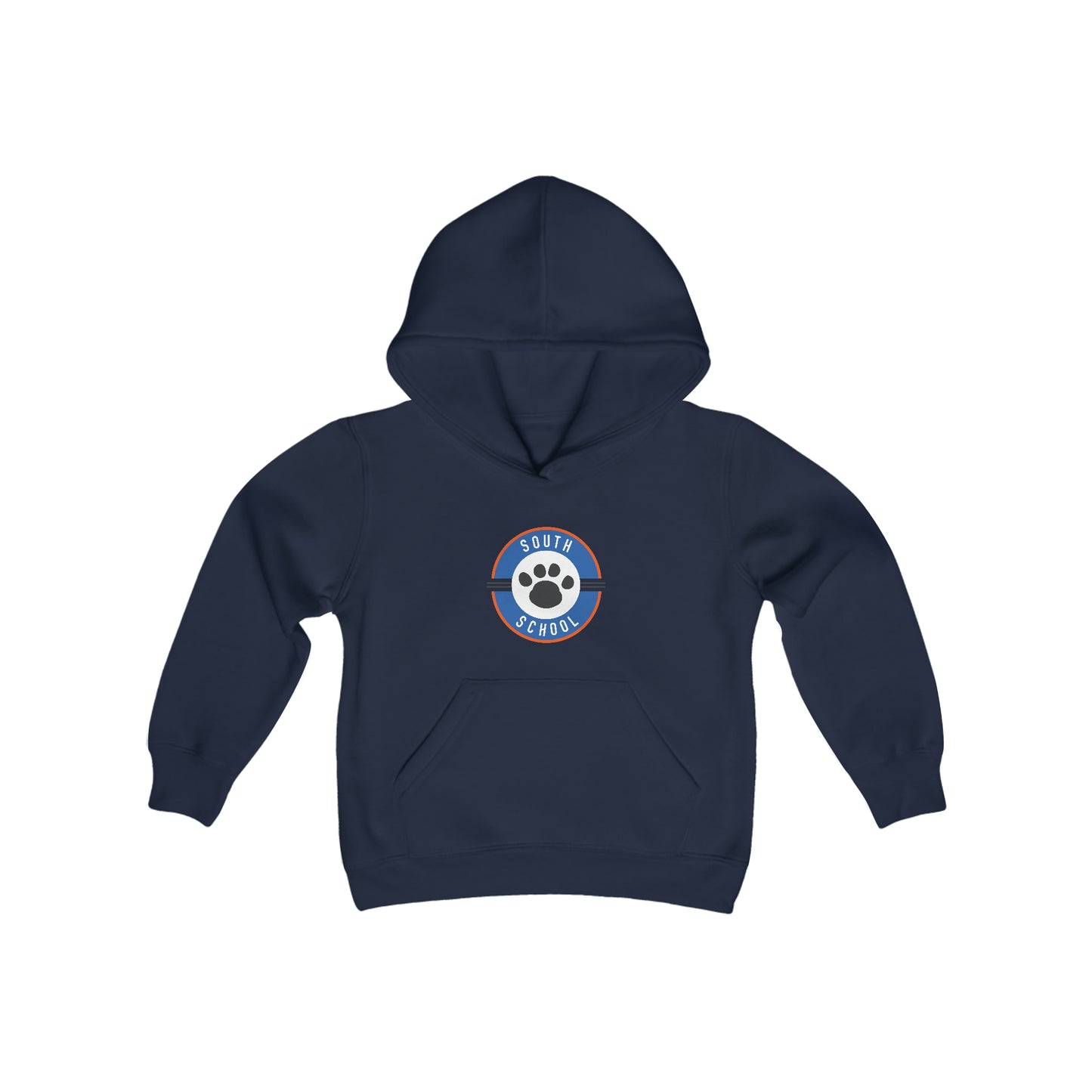 Youth Heavy Blend Hooded Sweatshirt, South Tiger Paw (Multiple Colors Available)