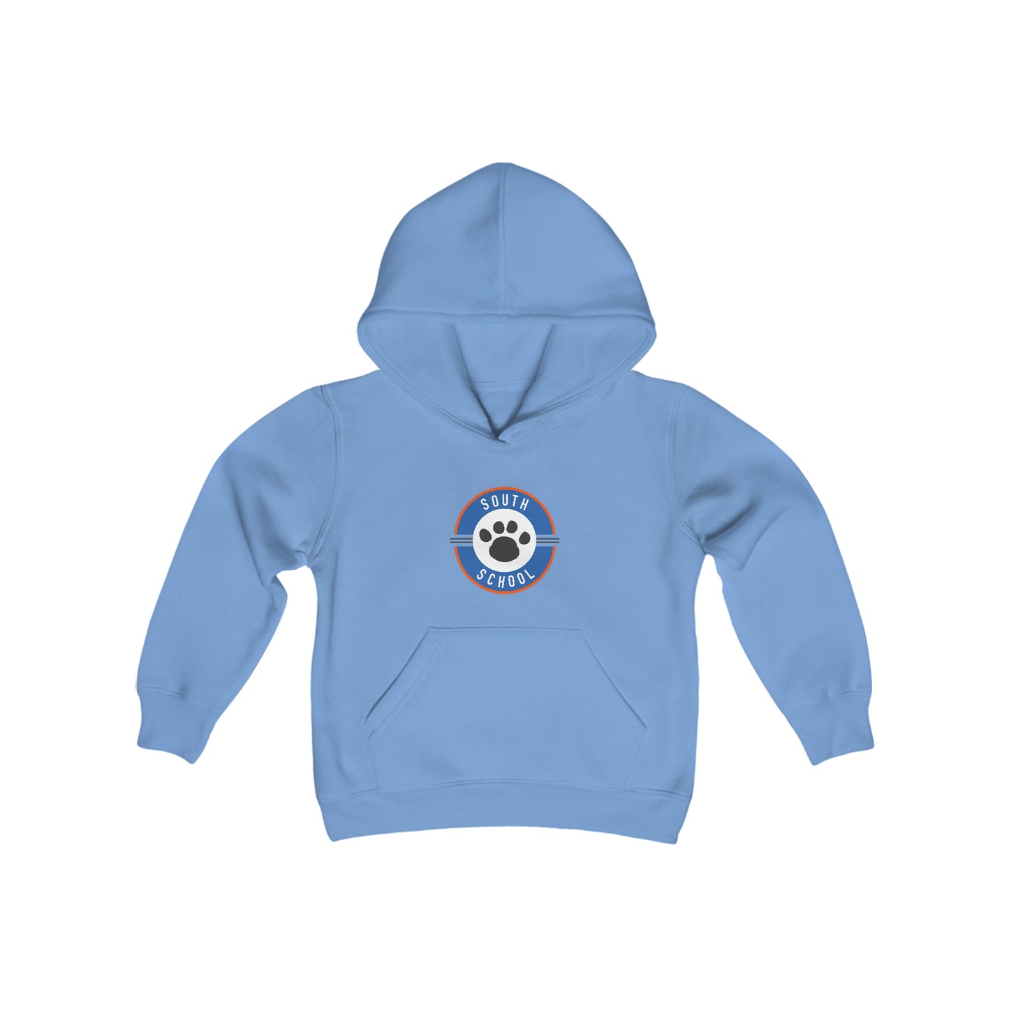 Youth Heavy Blend Hooded Sweatshirt, South Tiger Paw (Multiple Colors Available)