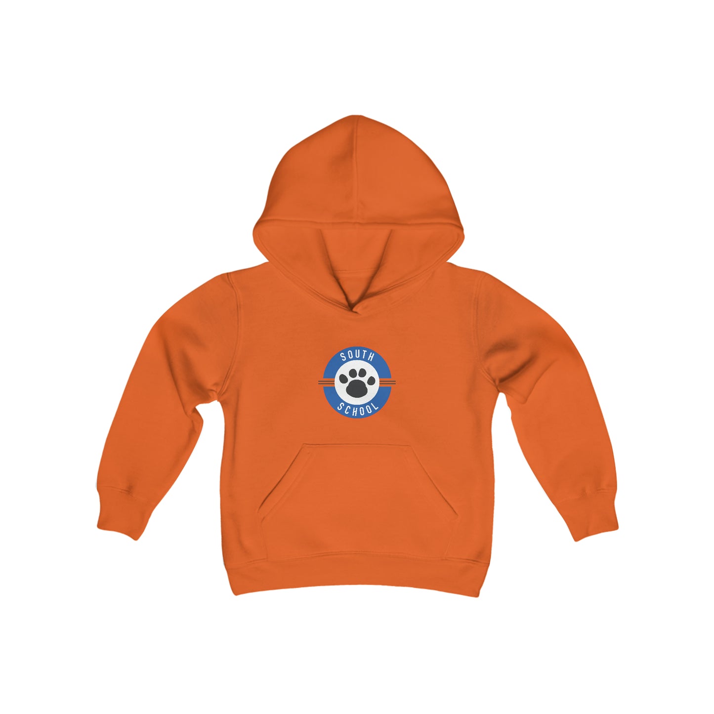 Youth Heavy Blend Hooded Sweatshirt, South Tiger Paw (Multiple Colors Available)