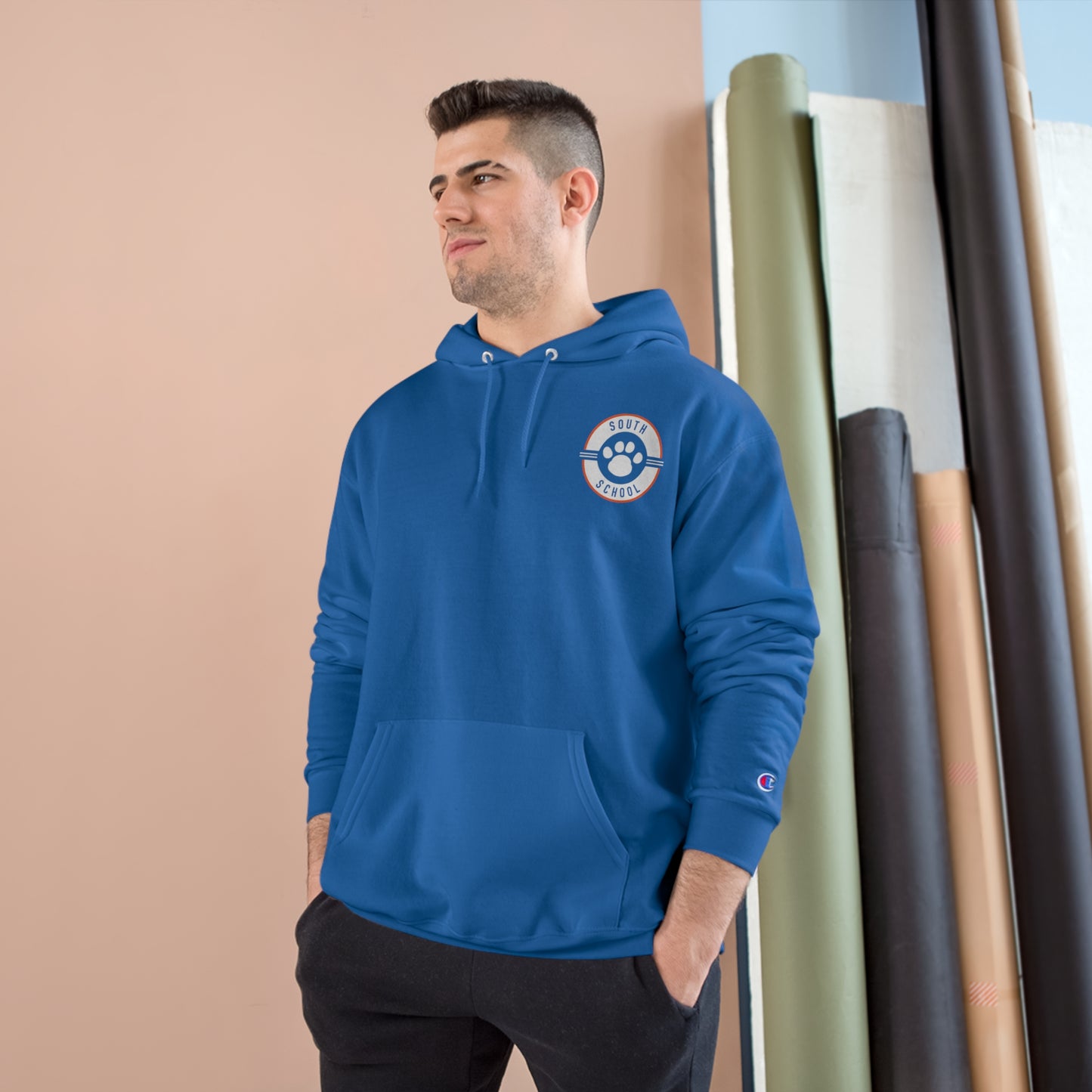 Adult Champion Hoodie, South Tiger Paw