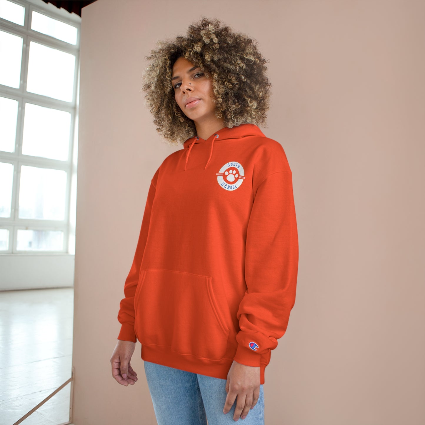 Adult Champion Hoodie, South Tiger Paw