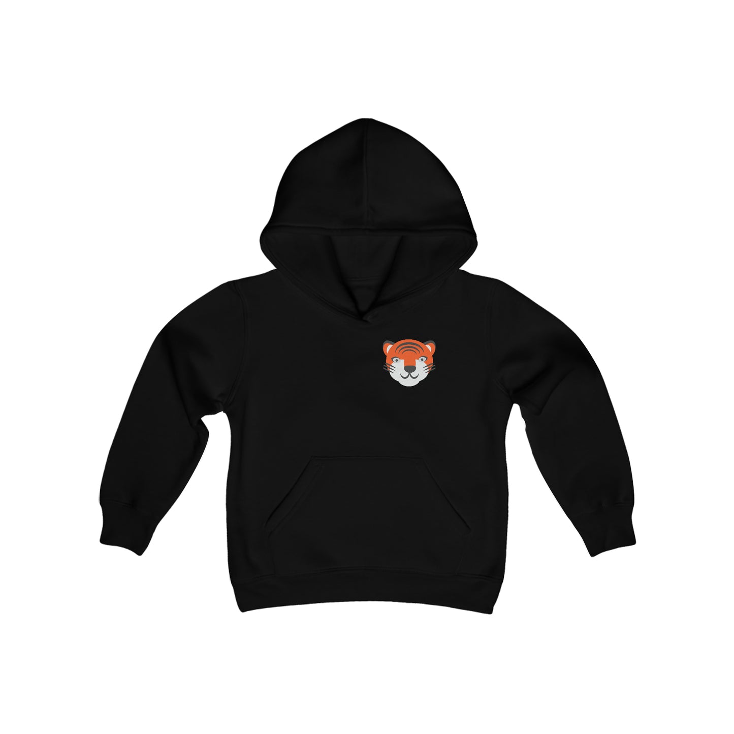 Youth Heavy Blend Hooded Sweatshirt, South Tiger Face (Multiple Colors Available)