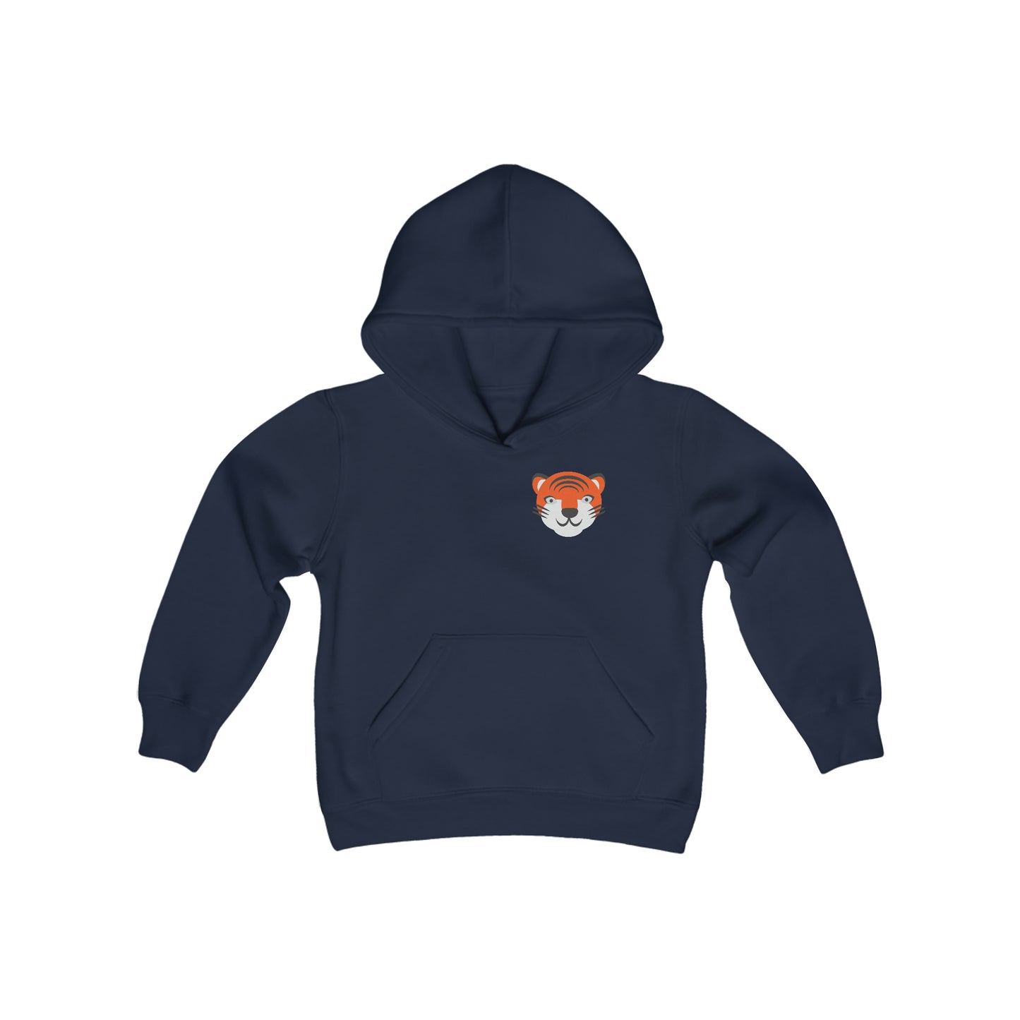 Youth Heavy Blend Hooded Sweatshirt, South Tiger Face (Multiple Colors Available)