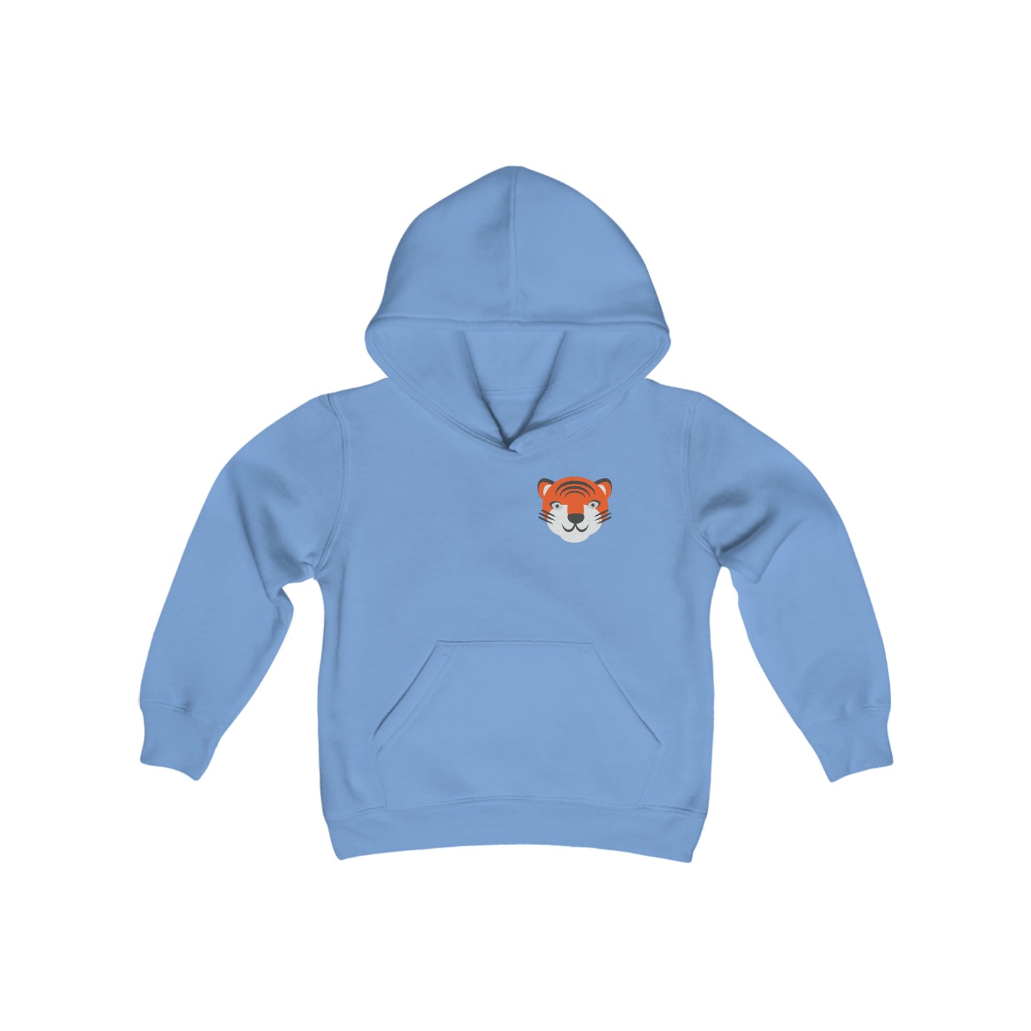 Youth Heavy Blend Hooded Sweatshirt, South Tiger Face (Multiple Colors Available)