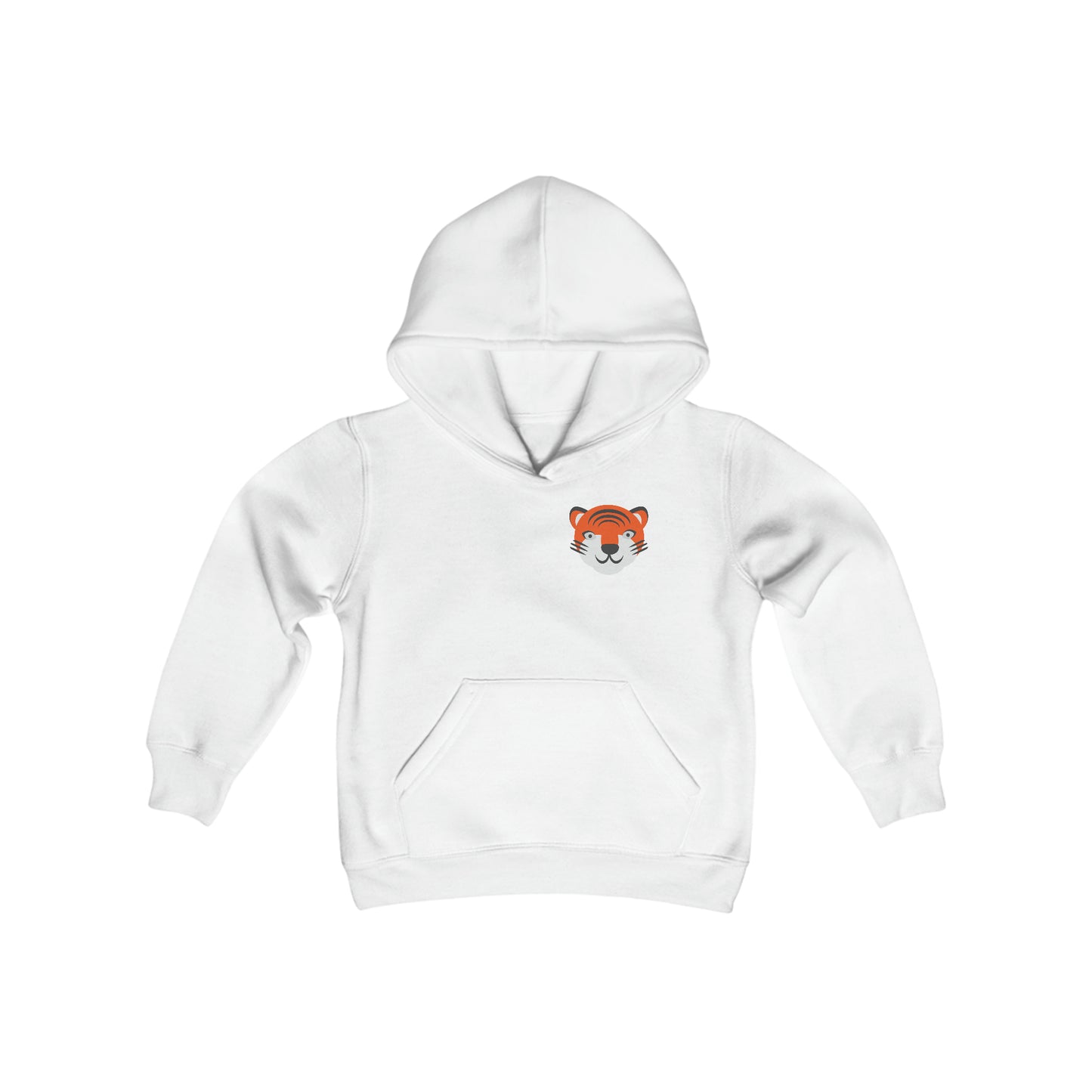 Youth Heavy Blend Hooded Sweatshirt, South Tiger Face (Multiple Colors Available)