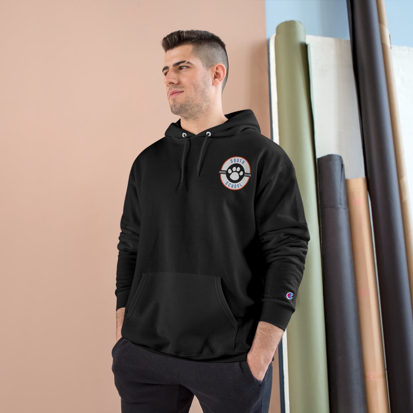 Adult Champion Hoodie, South Tiger Paw