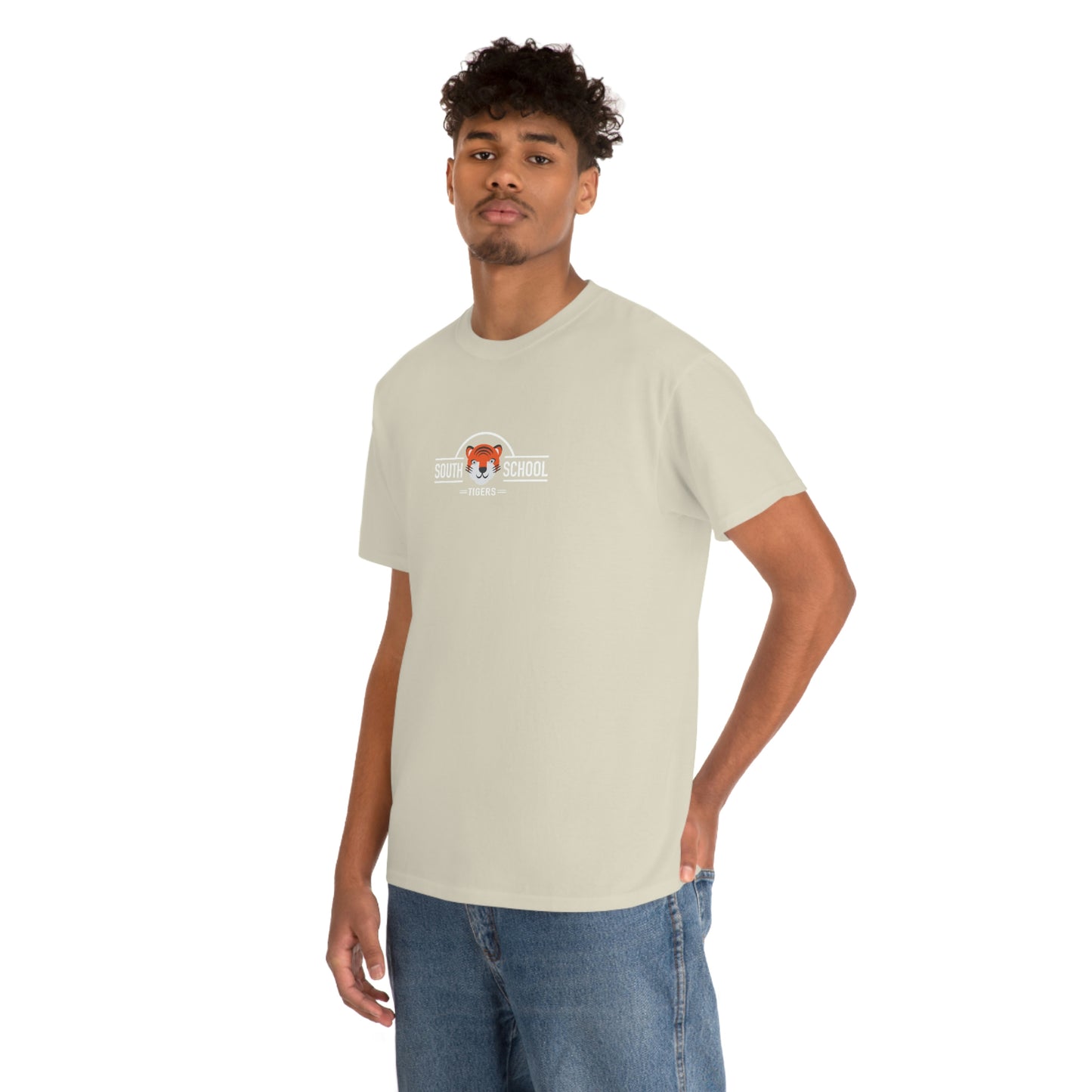 Adult Heavy Cotton Tee, South Tiger Classic (Multiple Colors Available)
