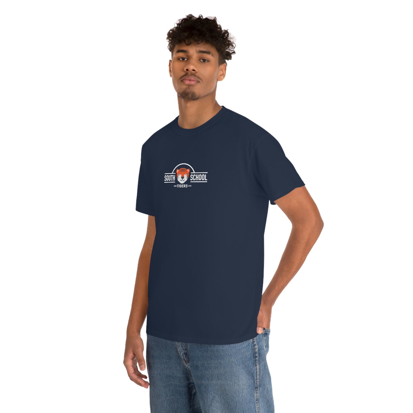 Adult Heavy Cotton Tee, South Tiger Classic (Multiple Colors Available)