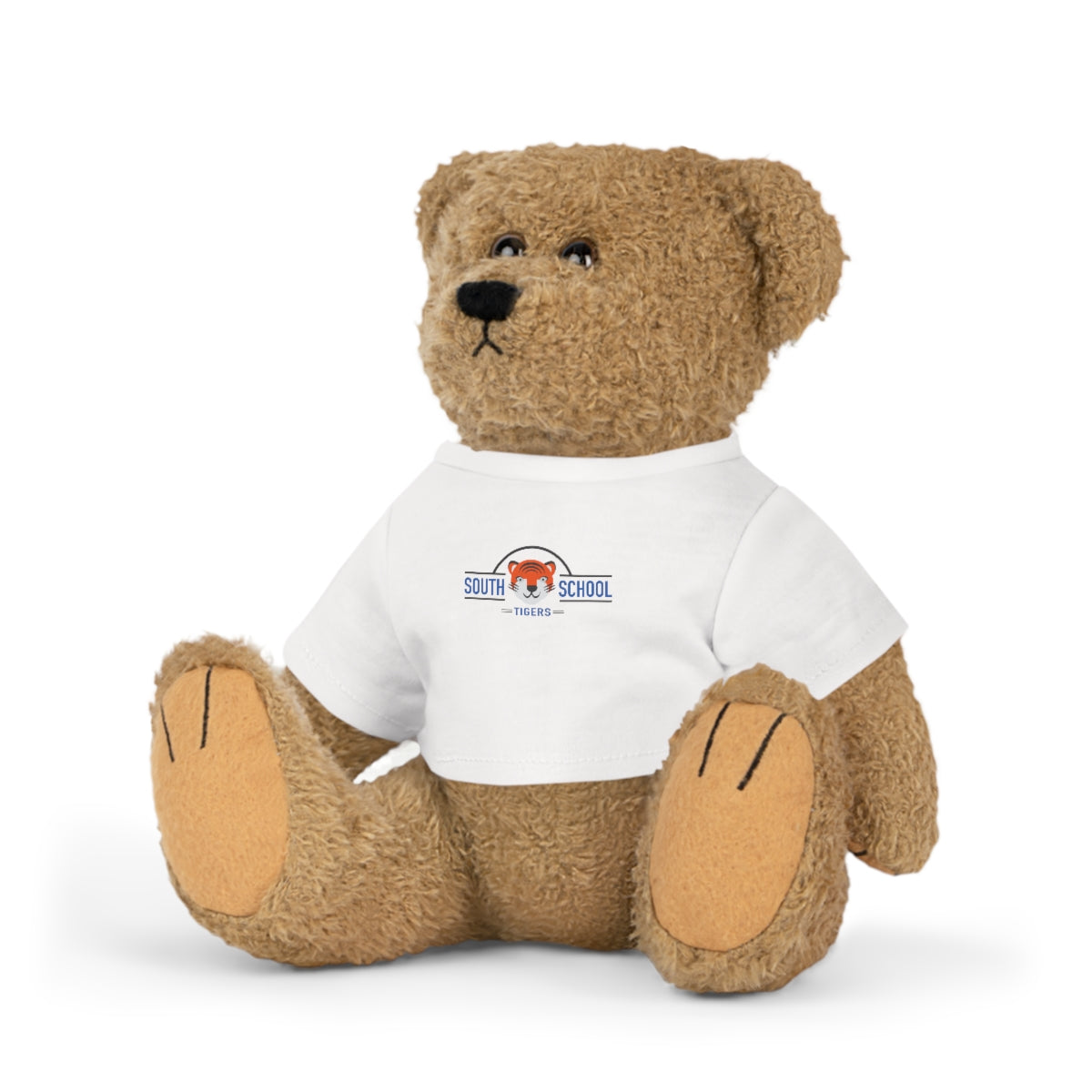 Plush Toy in Tiger Wear Classic Tee 8” (Bear, Bunny, Elephant, or Sheep)