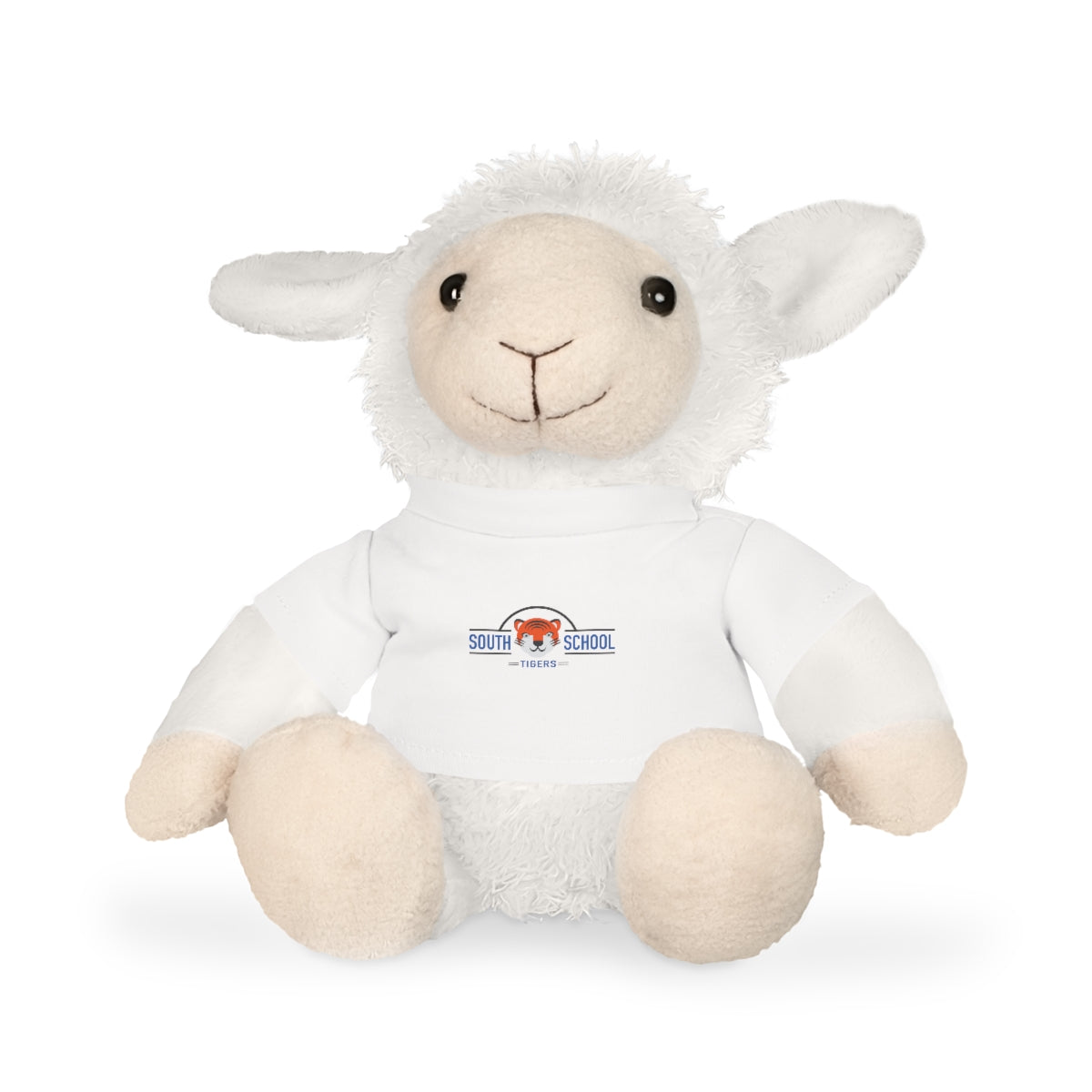 Plush Toy in Tiger Wear Classic Tee 8” (Bear, Bunny, Elephant, or Sheep)
