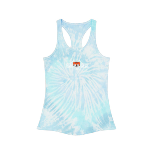 Women's Tie Dye Racerback Tank Top, South Tiger Classic (Multiple Colors Available)