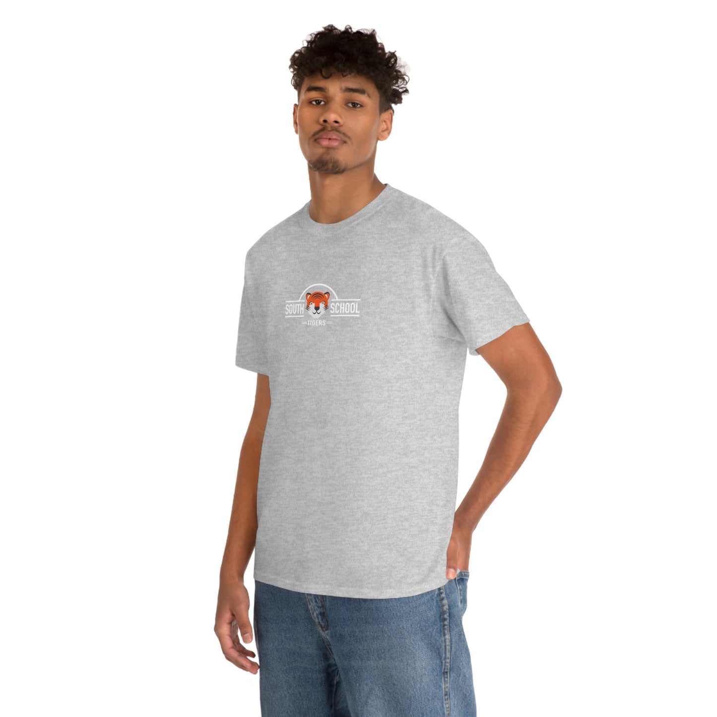 Adult Heavy Cotton Tee, South Tiger Classic (Multiple Colors Available)