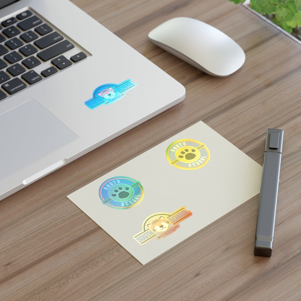 South Tiger Sticker Sheets Water-Resistant (White, holographic & transparent available)