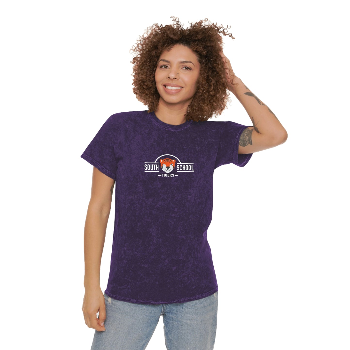 Adult Mineral Wash T-Shirt, South Tiger Classic (Multiple Colors Available)