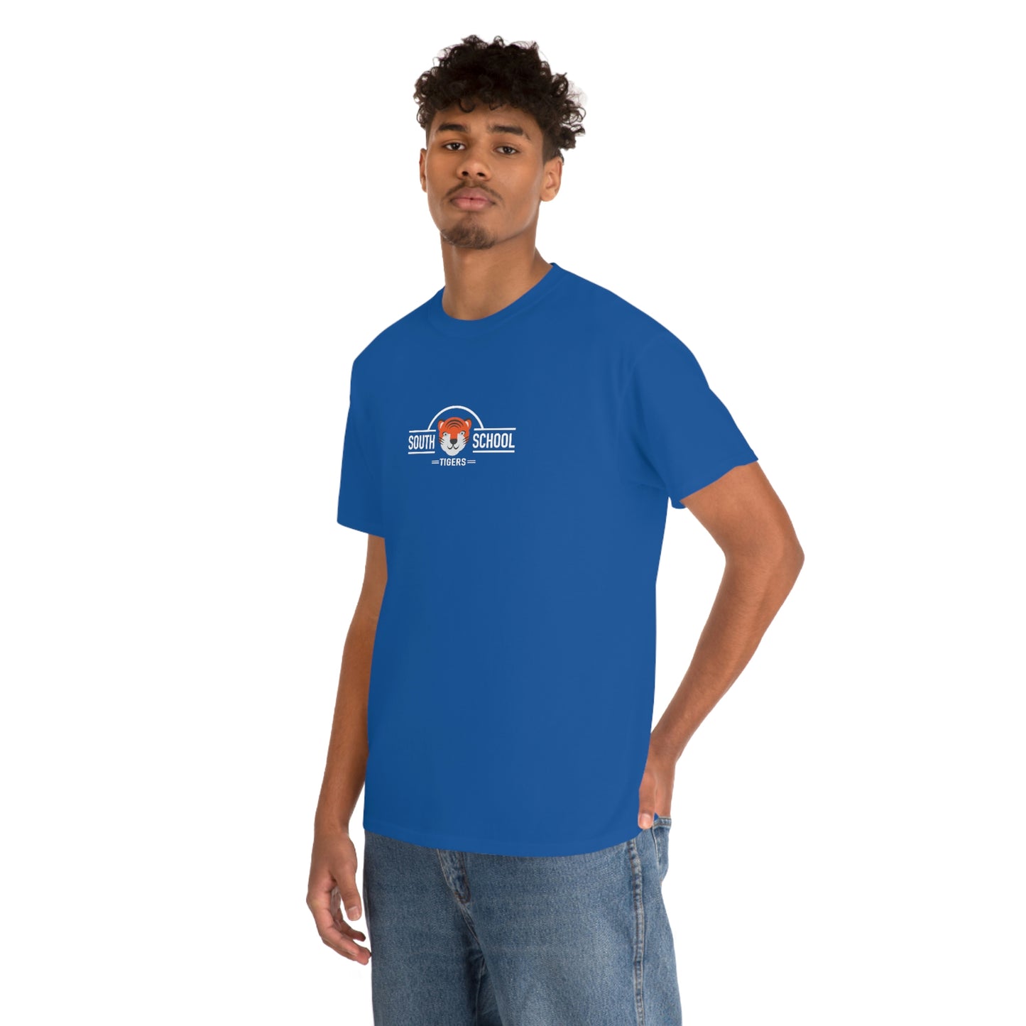 Adult Heavy Cotton Tee, South Tiger Classic (Multiple Colors Available)