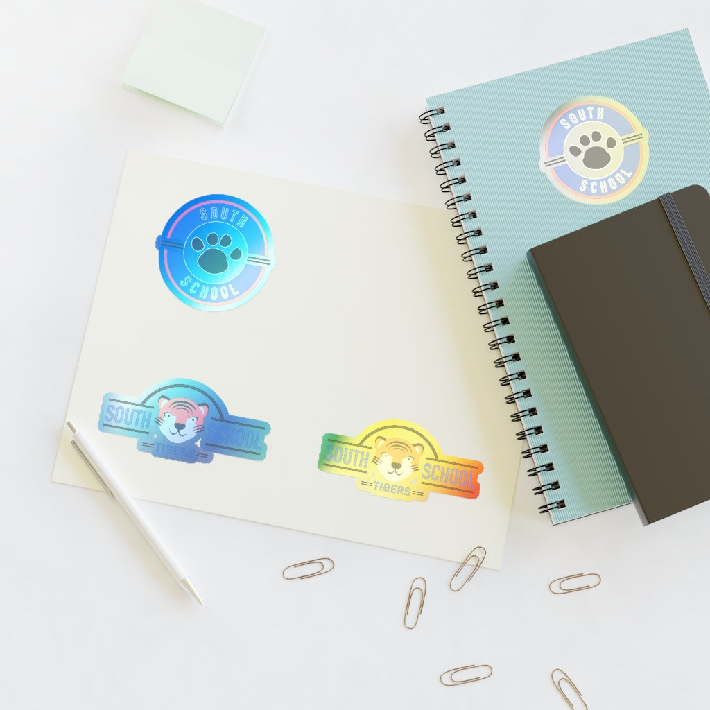South Tiger Sticker Sheets Water-Resistant (White, holographic & transparent available)