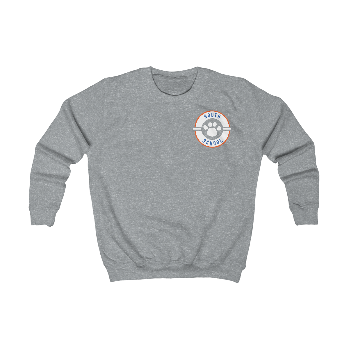 Youth Crewneck Sweatshirt, South Tiger Paw (Multiple Colors Available)
