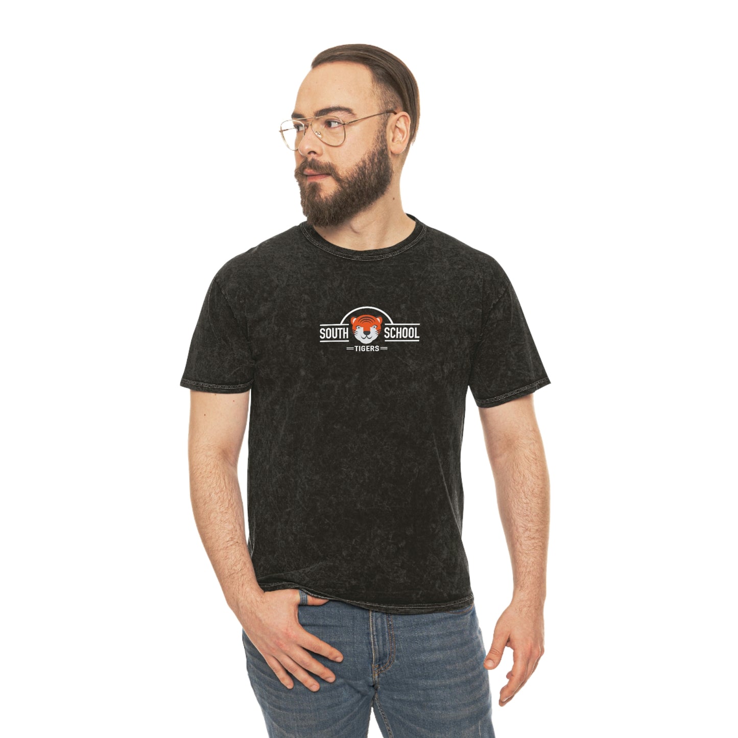 Adult Mineral Wash T-Shirt, South Tiger Classic (Multiple Colors Available)