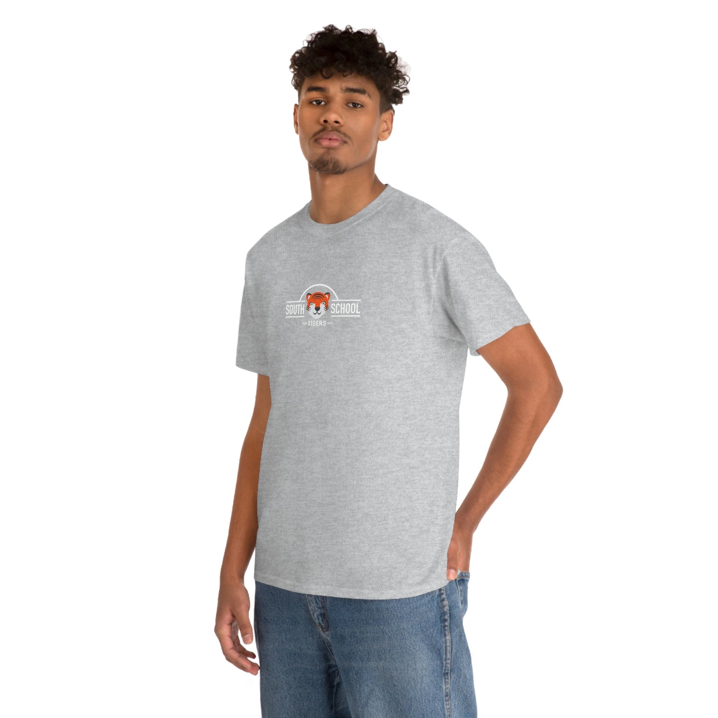 Adult Heavy Cotton Tee, South Tiger Classic (Multiple Colors Available)