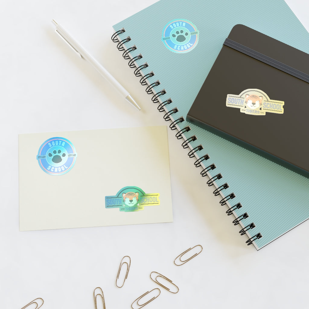 South Tiger Sticker Sheets Water-Resistant (White, holographic & transparent available)
