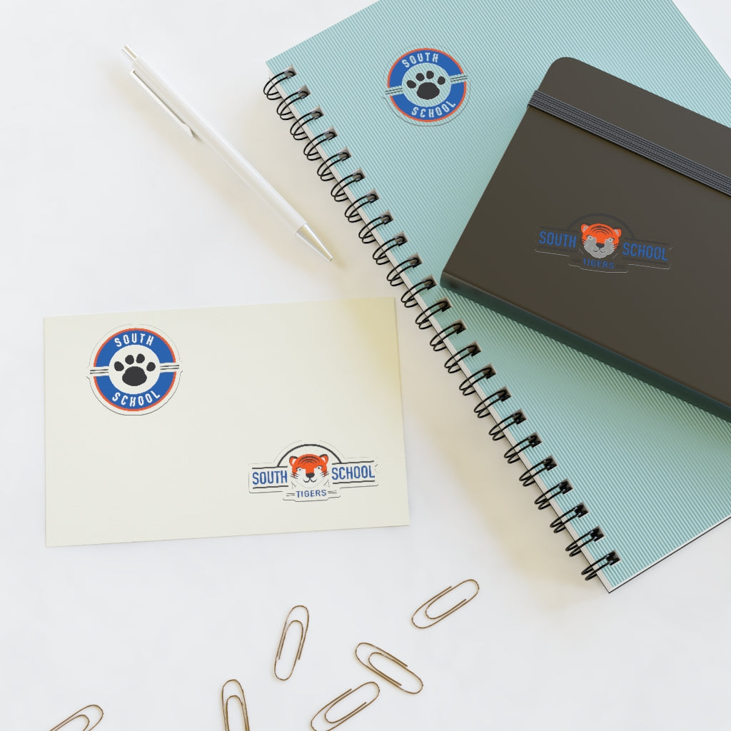 South Tiger Sticker Sheets Water-Resistant (White, holographic & transparent available)