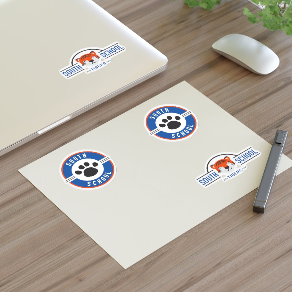 South Tiger Sticker Sheets Water-Resistant (White, holographic & transparent available)