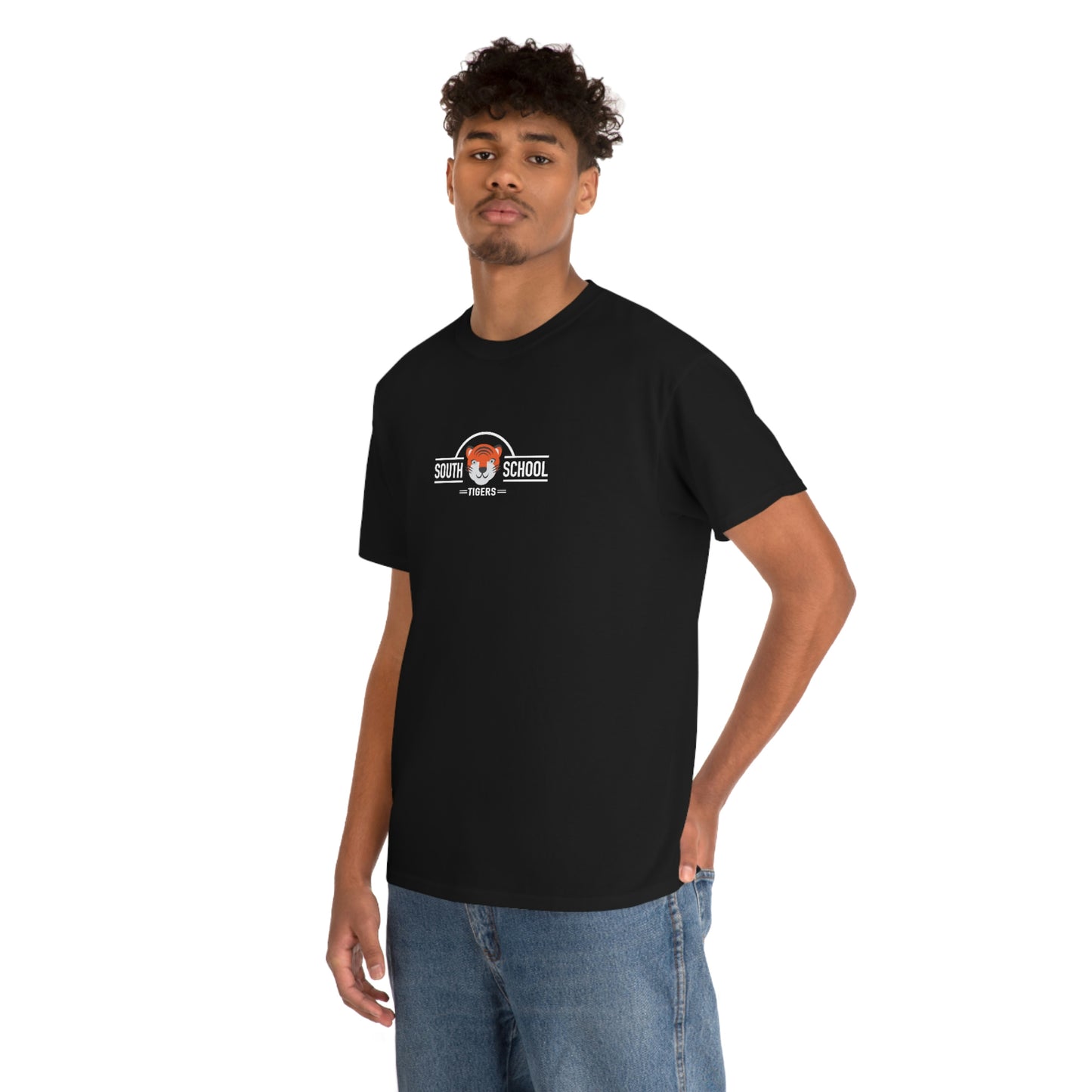 Adult Heavy Cotton Tee, South Tiger Classic (Multiple Colors Available)