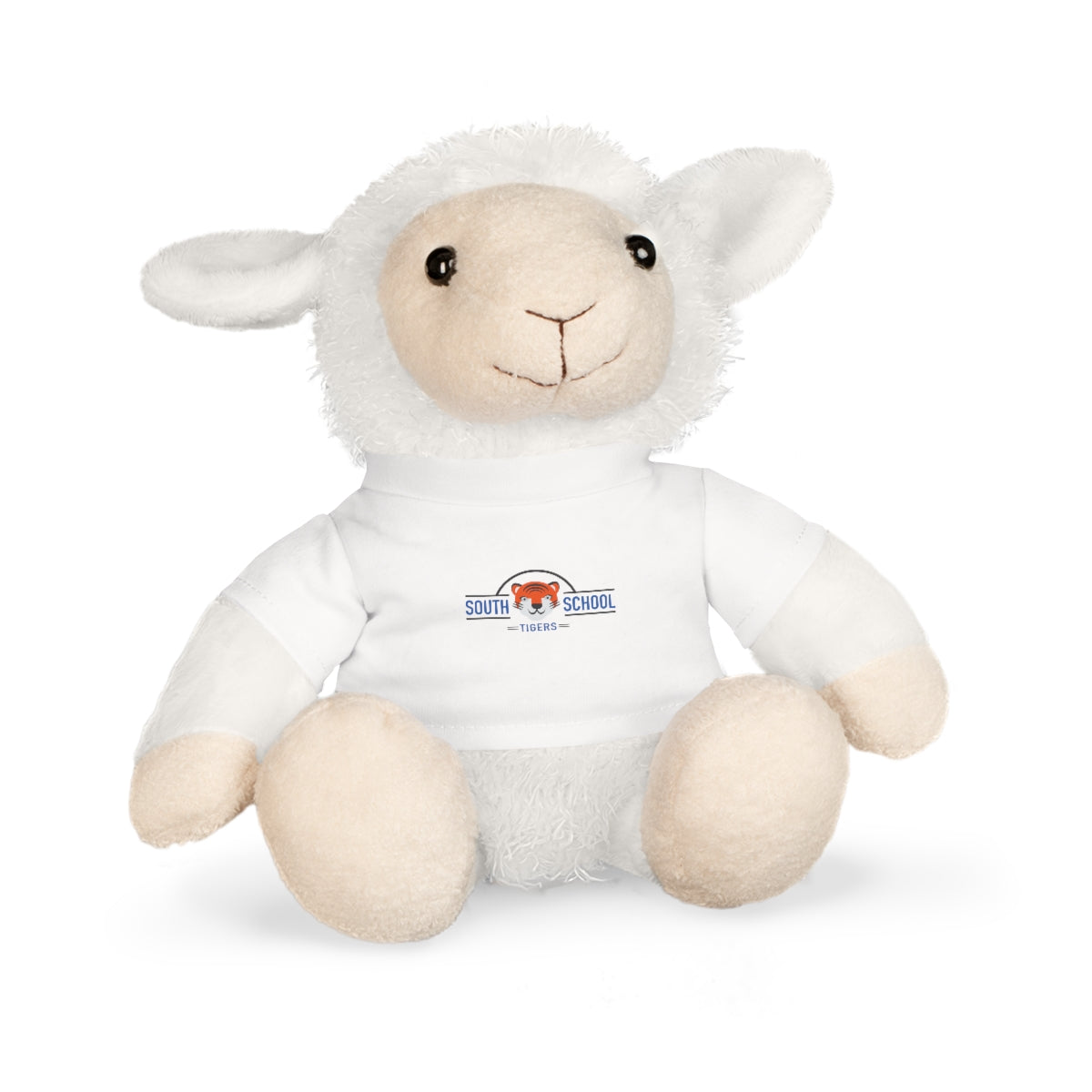 Plush Toy in Tiger Wear Classic Tee 8” (Bear, Bunny, Elephant, or Sheep)