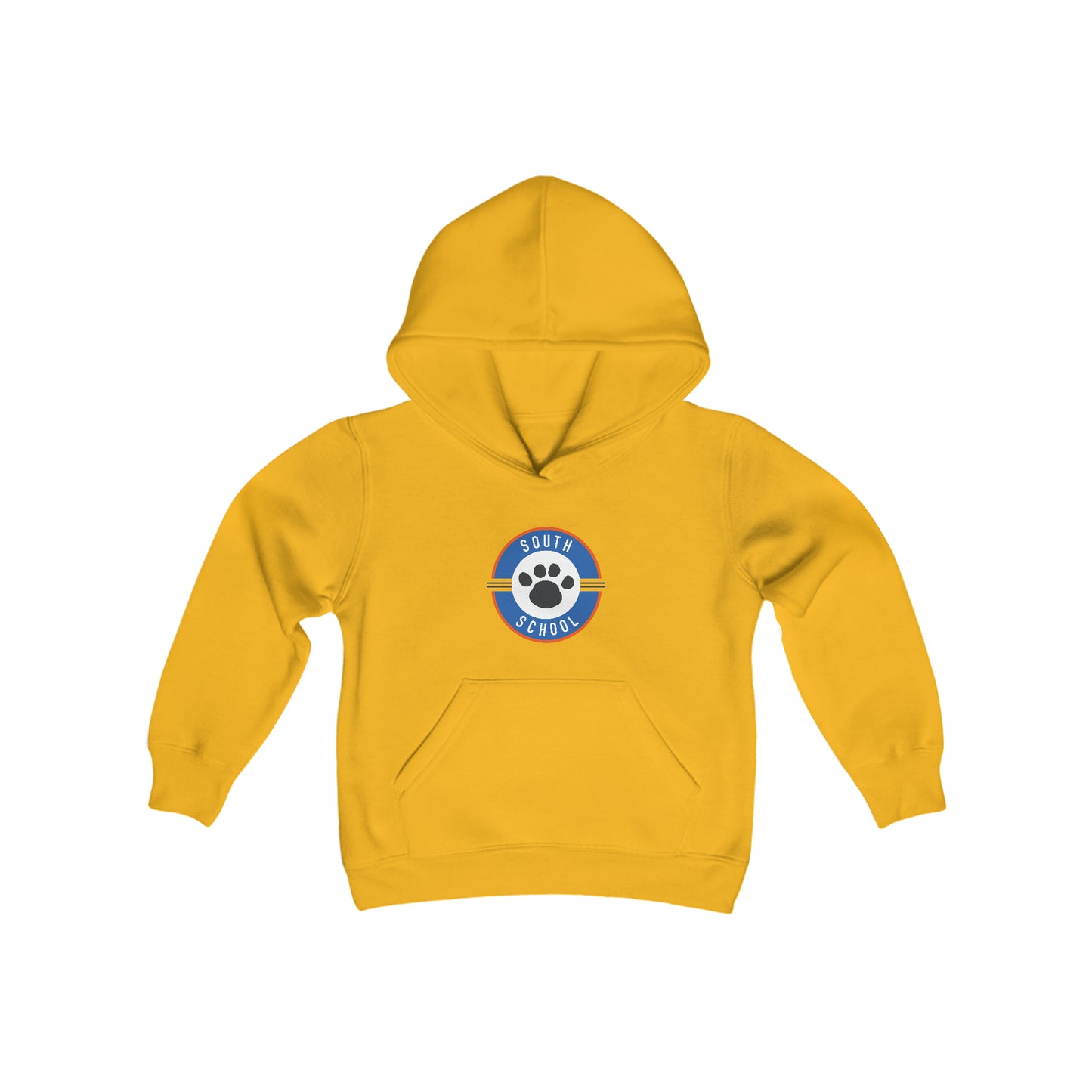 Youth Heavy Blend Hooded Sweatshirt, South Tiger Paw (Multiple Colors Available)