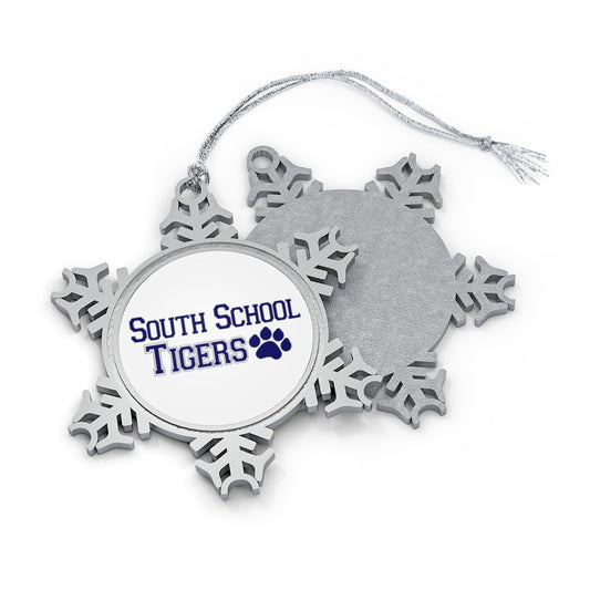 Pewter Snowflake Ornament, South School Vintage Holiday Exclusive