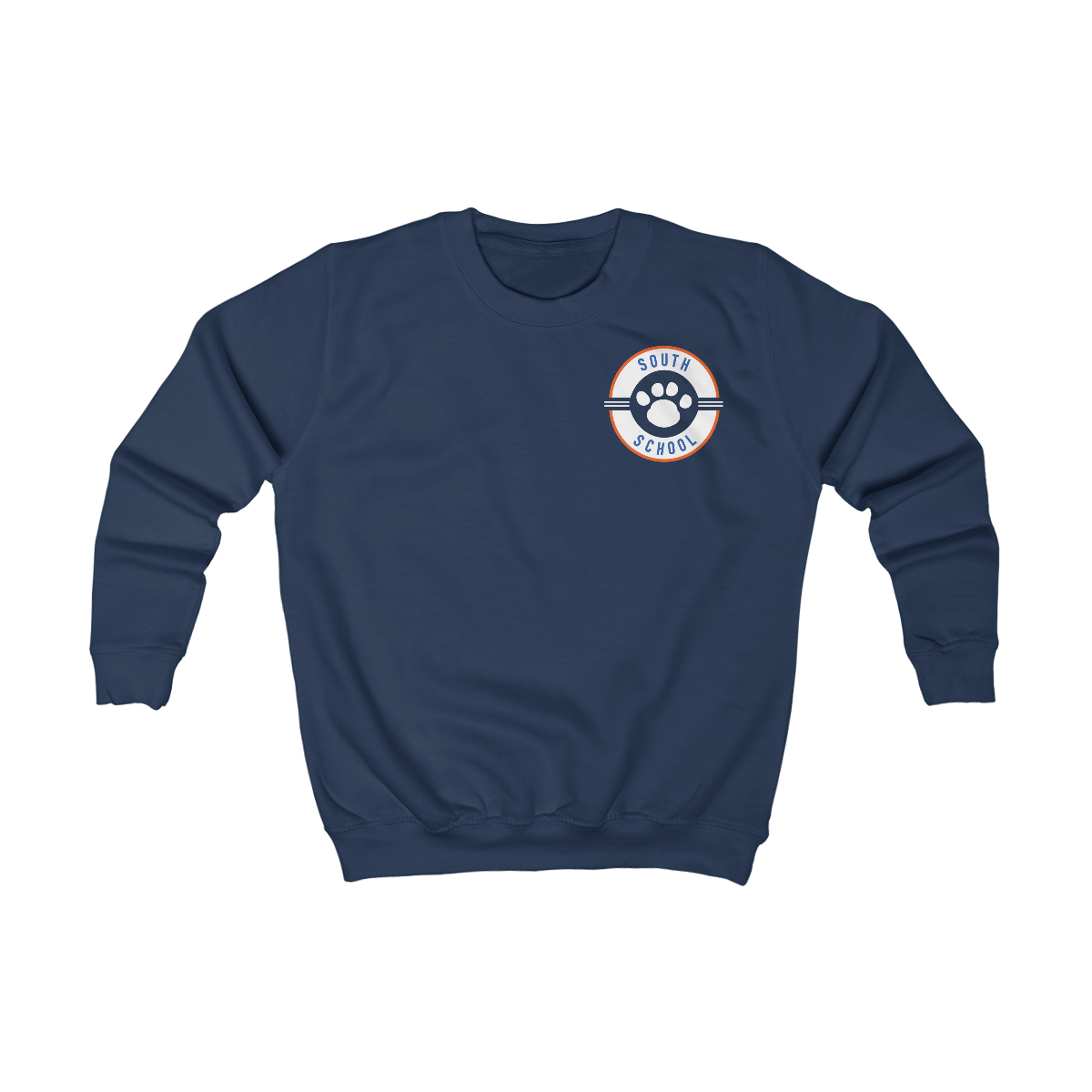 Youth Crewneck Sweatshirt, South Tiger Paw (Multiple Colors Available)