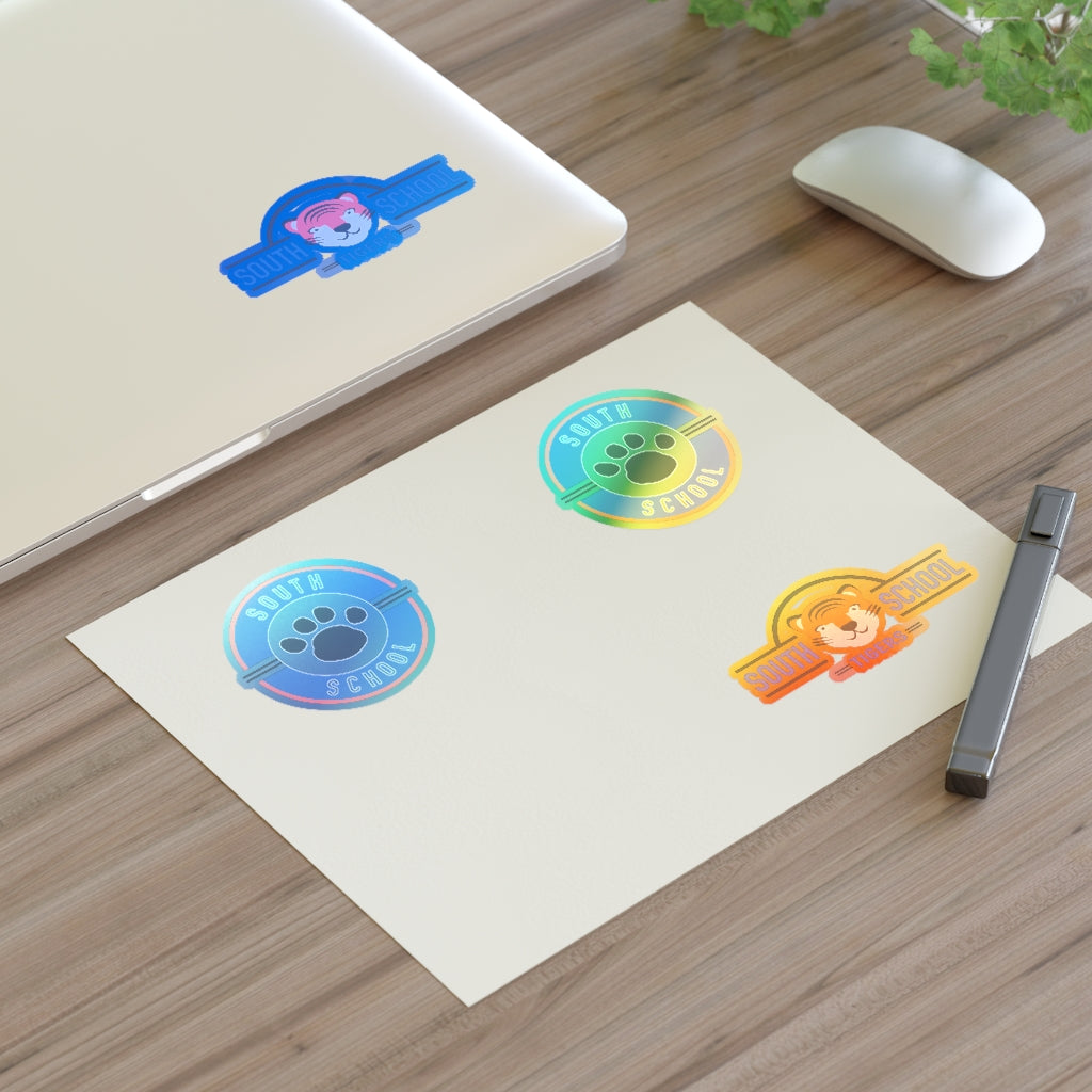 South Tiger Sticker Sheets Water-Resistant (White, holographic & transparent available)