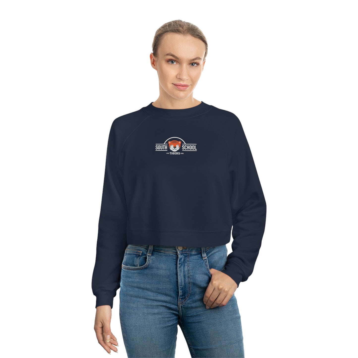 Women's Cropped Fleece Pullover, South Tiger Classic